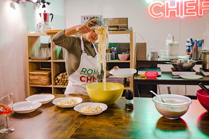 2-in-1 Pasta and Tiramisu Cooking Masterclass in Rome - The chefs make the difference