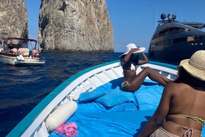 3 Hours Private Boat Tour of Capri with Pasta and Prosecco - The Natural Arch and your first swim