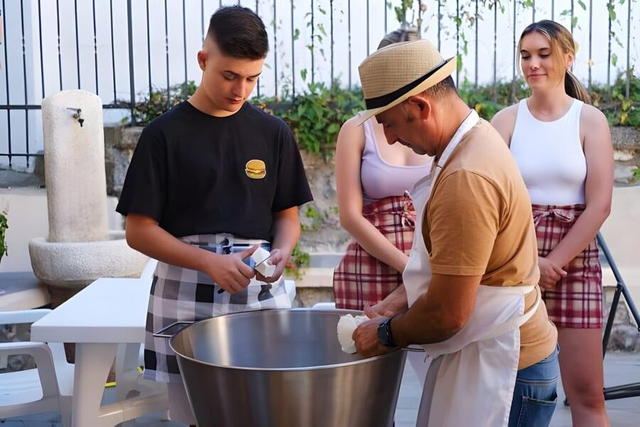Amalfi: Make Fresh Pasta, Mozzarella & Tiramisù with wine - Wine, recipes, and the meal at the end
