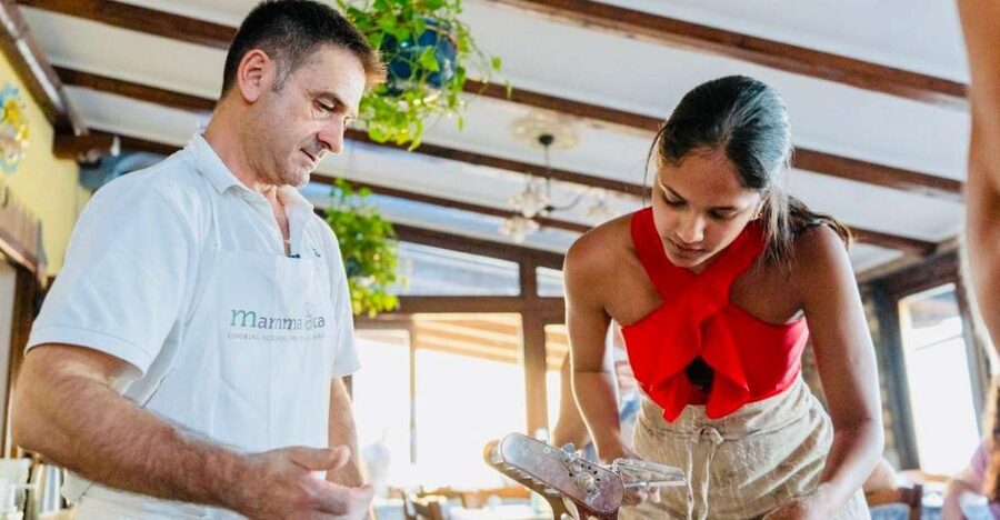 Amalfi: Mozzarella, Fettuccine, and Tiramisù Cooking Class - A farmhouse meal with wine and limoncello