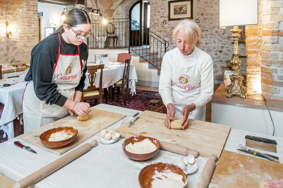 Assisi: Pasta Making Class with Mamma - Three pasta shapes in an Umbrian home