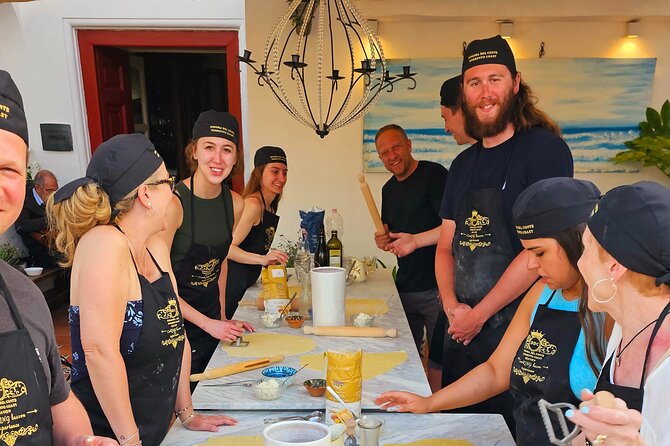 Authentic Pasta & Pizza Cooking Class with Sorrento Coast Pickup - Ingredients, wine, and the meal you help create