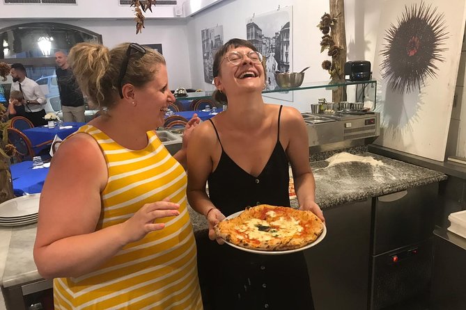 Authentic Pizza Making Class in Naples with Appetizers and Drink - Working the dough from flour to pizza