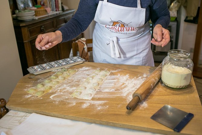 Cesarine: Fresh Pasta Class at Local's Home in Montepulciano - Sitting down to eat what you made