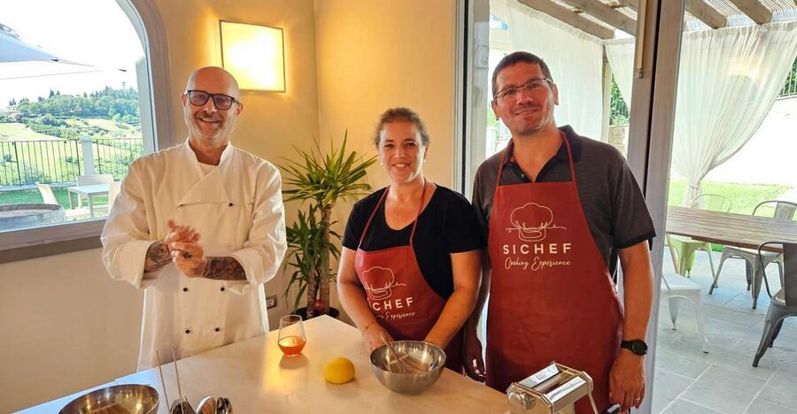 Chianti: Fresh Pasta Class With Lunch or Dinner - Making dough with flour, water, and eggs