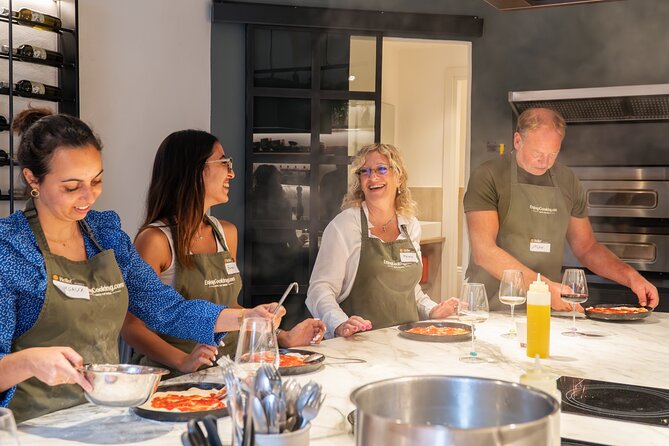 Cook & Dine in Rome: Pizza, Ravioli & Gelato with Unlimited Wine - Building your own Roman pizza