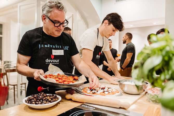 Devour Rome Wine & Pizza Making Class in Trastevere Neighborhood - Making pizza in Trastevere, one step at a time