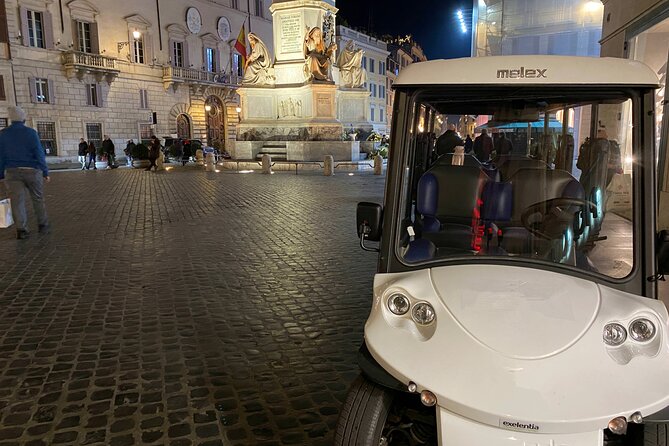 Exclusive Rome - GolfCart Night Tour with Pasta or Pizza & Gelato - Dinner: Pizza or Roman Pasta