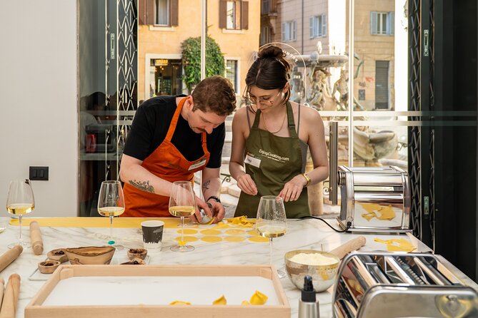 Farmer's Market and Pasta Making with Italian Wine - Making pasta, ravioli, and dessert from scratch
