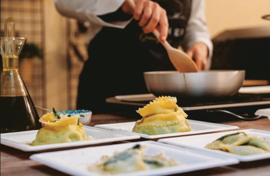 Florence: Fresh Pasta and Tiramisu Cooking Class - Preparing tiramisu from mascarpone and coffee