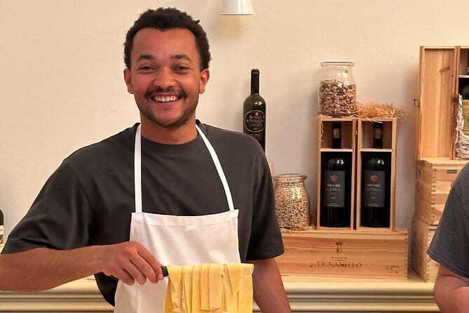 Florence: Pasta Cooking Class with Unlimited Wine - Making pasta in Dante’s Florence