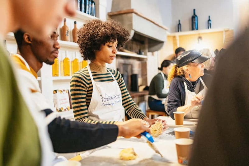 Florence: Premium Pasta and Gelato Cooking Class - Kneading, rolling, and shaping two fresh pastas