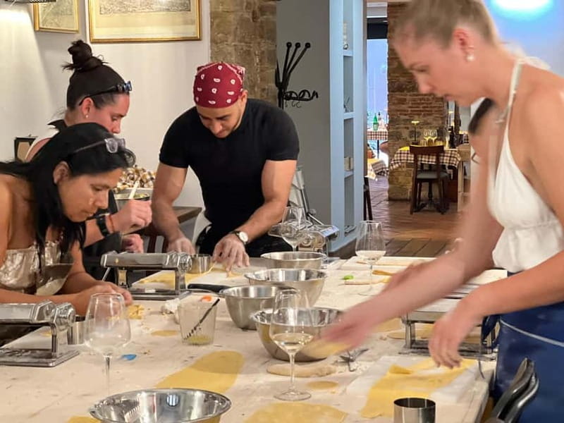 Florence: Tuscan cooking class with handmade pasta and wine - The chefs shape the experience