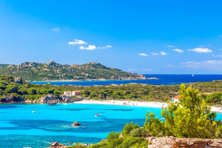 From Palau: La Maddalena Archipelago Boat Tour with Pasta - La Maddalena town adds a change of pace