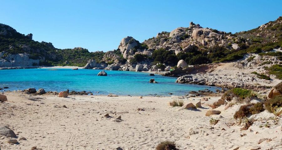 From Palau: La Maddalena Archipelago Boat Tour with Pasta - Santa Maria gives you the longest beach stop