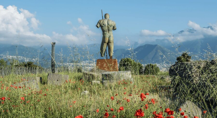 From Rome: Pompei by Bullet Train with Pasta Class & Lunch - Entering Pompeii after the 30-minute shuttle