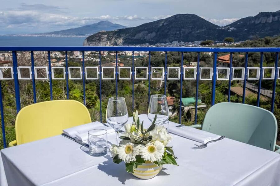 From Sorrento: Pizza-Making Class w/ View of Mount Vesuvius - Learning the Dough From Chef Luca