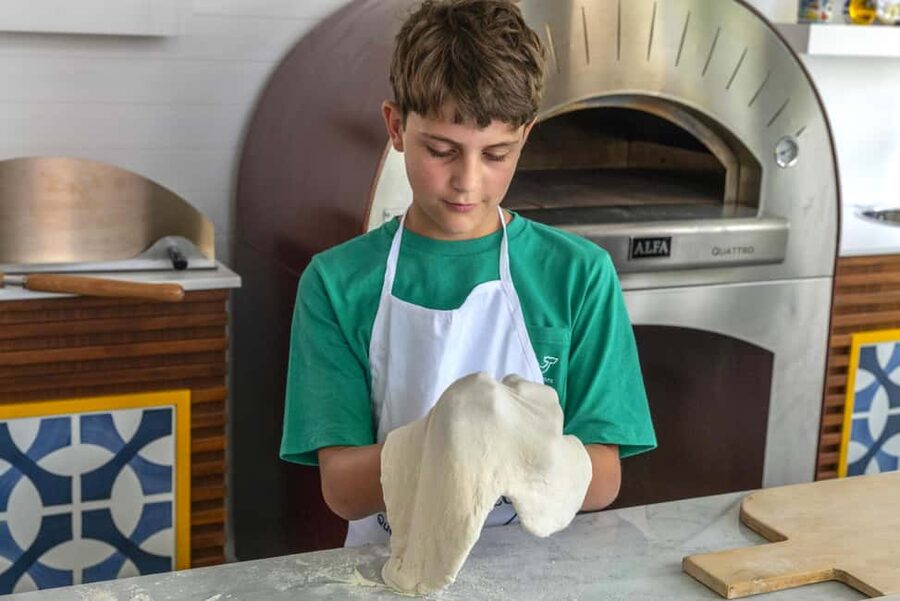 From Sorrento: Pizza-Making Class w/ View of Mount Vesuvius - Antipasti While the Dough Rests