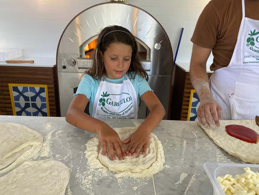 From Sorrento: Pizza-Making Class w/ View of Mount Vesuvius - Olive Oil, Balsamic, and the First Tastes