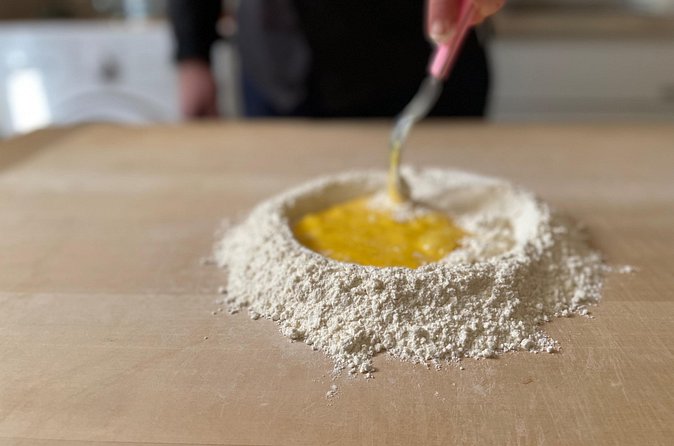 Handmade Pasta making Class with Chef Antonio - Rolling and cutting tagliatelle