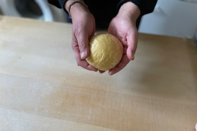 Handmade Pasta making Class with Chef Antonio - Mixing egg dough by hand