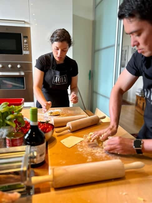 Handmade Pasta & Tiramisu Cooking Class + Stunning Lake View - Pasta making with a Lake Como view