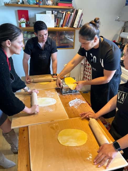 Handmade Pasta & Tiramisu Cooking Class + Stunning Lake View - The meal on the terrace