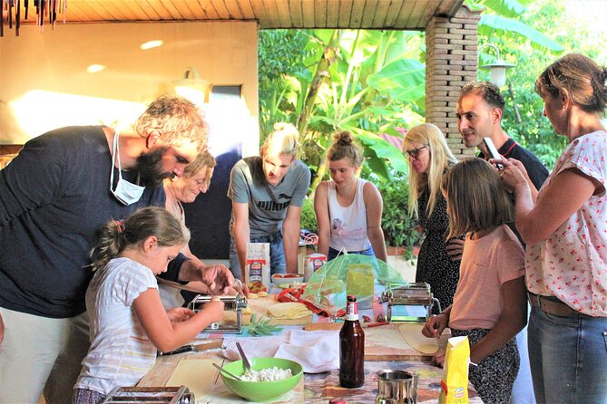 Handmade pasta workshop by Cilento Experience - Making tagliatelle by hand