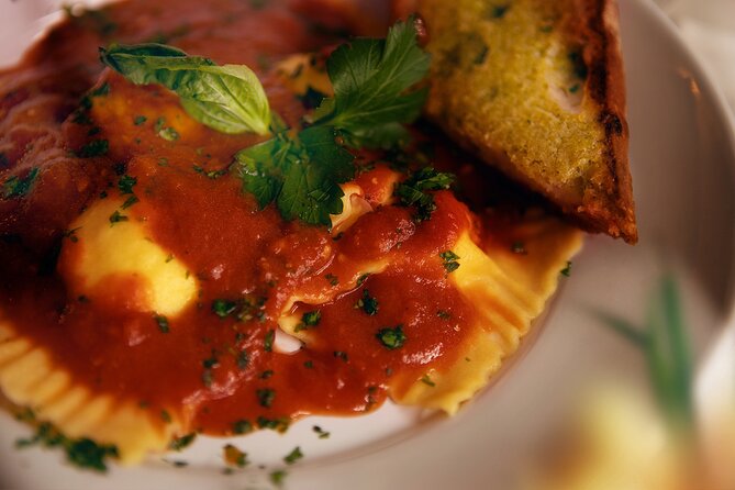 Italian Dinner with Tiramisu Finale in Boston - Pasta: ravioli and fettuccine in the same class