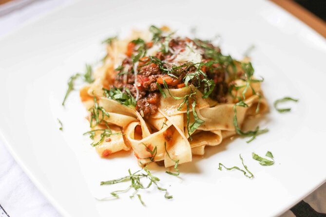 Make Tagliatelle & Tiramisù at a Historic Villa (3-Course Meal) - Making tagliatelle al ragù by hand