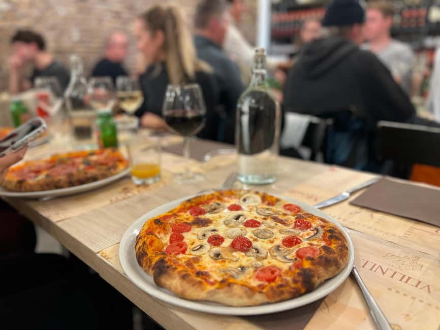 Naples: Pizza and tiramisu making class with unlimited wine - Building a classic Margherita