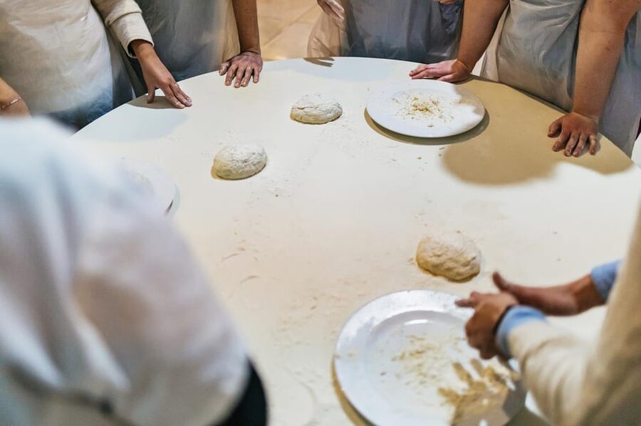 Naples: Pizza-Making Workshop with Drink and Appetizer - Bruschetta while the dough rests