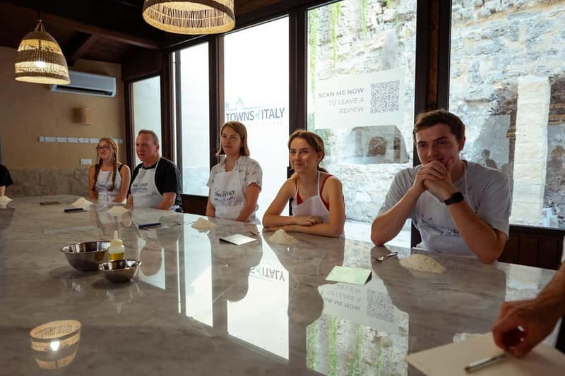 Palermo: Pasta and Gelato Making Class with Dinner and Wine - Sitting down to eat what you made