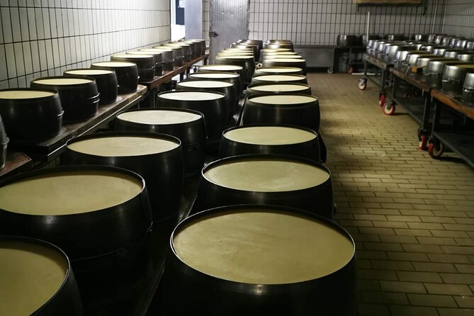 Parmigiano Reggiano, Balsamic Vinegar and fresh pasta tour - Seeing how Parmigiano Reggiano matures