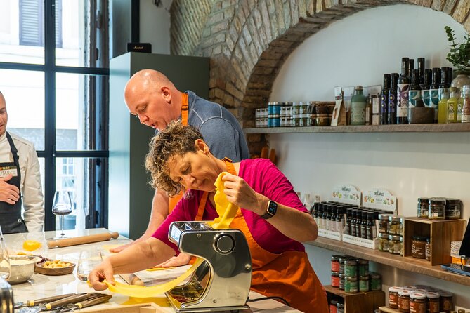 Pasta and Tiramisu Making Class with Fine Italian Wine in Rome - Wine and the meal you make yourself