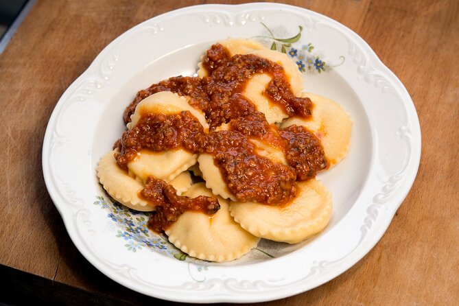Pasta And Wine Class Make Ravioli in Lake Como - The ravioli meal and regional wine