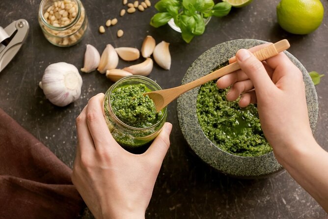 Pasta Cooking Class with Pesto Sauce Making in Rome City Center - Important dietary limits