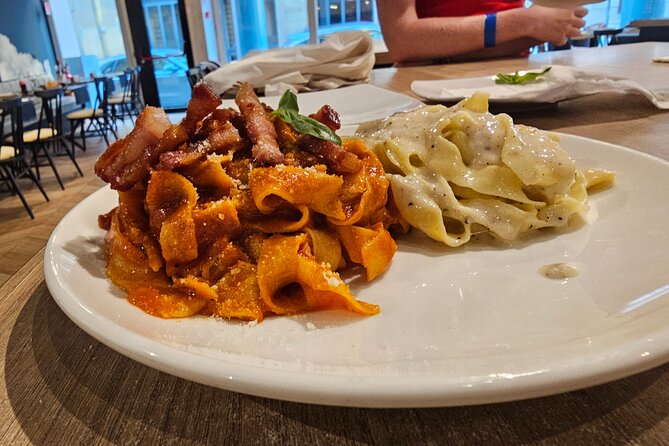 Pasta Fettuccine, Ravioli and Tiramisu MasterClass - Sitting down to eat what you made