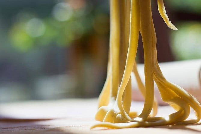 Pasta Making Class at a 12th Century Winery in the Tuscan Countryside - Francisco and the winery cantina