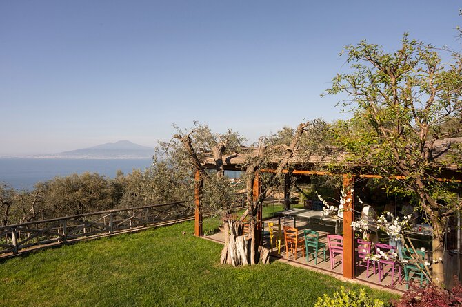 Pasta & Traditional Sorrento Cuisine with Pickup - 100% Hands On - Walking through the garden and villa