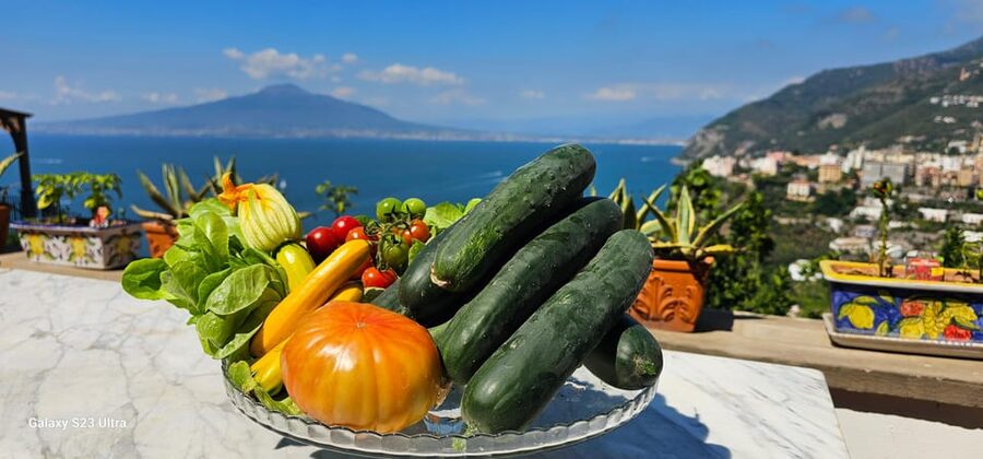 Pizza pasta e sorrento traditional cuisine 100% hands on - Garden ingredients and the value of local food