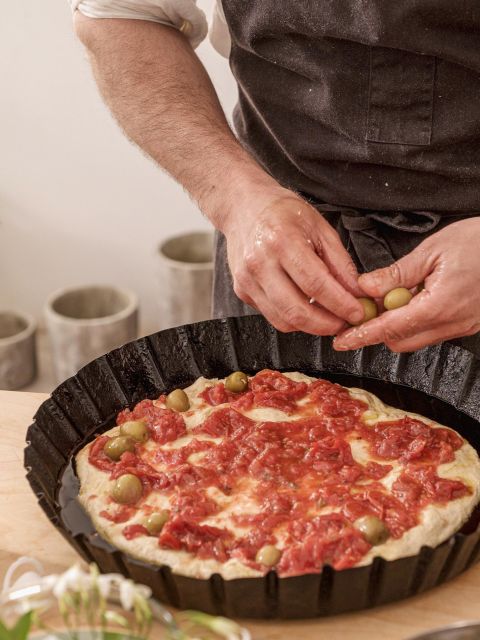 Polignano:Pasta Cooking Class with Dinner, Wine & Limoncello - Sitting down to eat what you made