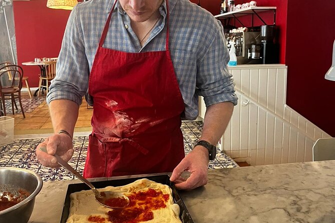 Premium Pizza Making Class at a Pizzeria in Como - A shared table, wine, and limoncello
