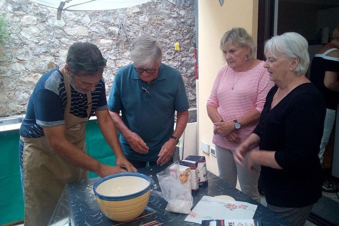 Private Cooking Class in Taormina: Pasta from Scratch and Cannoli - Eating your own meal on the outdoor terrace