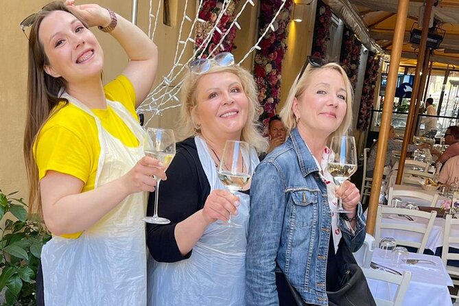 Private Pasta & Tiramisu Cooking Class with Unlimited Wine - Eating the pasta you made