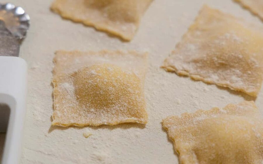 Rome: 3-in-1 Fettuccine, Ravioli, and Tiramisu Cooking Class - Rolling dough for fettuccine and ravioli