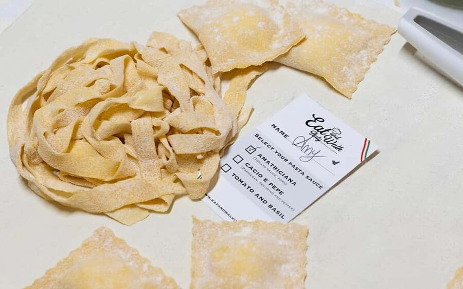 Rome: 3-in-1 Fettuccine, Ravioli, and Tiramisu Cooking Class - Choosing a sauce and learning useful pairings