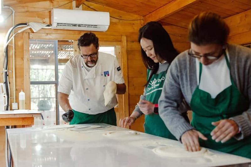 Rome: Combo Pizza and Pasta Cooking Class with Wine - Starting with pizza dough and a wood-fired oven