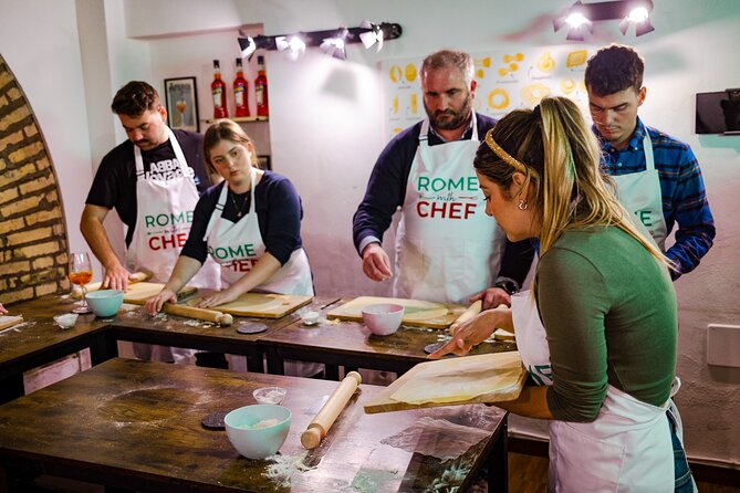 Rome Cooking Class 2-in-1: Make Fresh Pasta and Tiramisu Together - Kneading dough takes more work than it looks