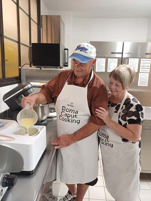 Rome cooking: Gelato & Tiramisu with savoiardi Baking class - Making sorbet with seasonal fruit